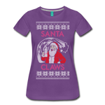 Santa Claws - Women’s Premium T-Shirt - purple