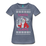 Santa Claws - Women’s Premium T-Shirt - heather blue