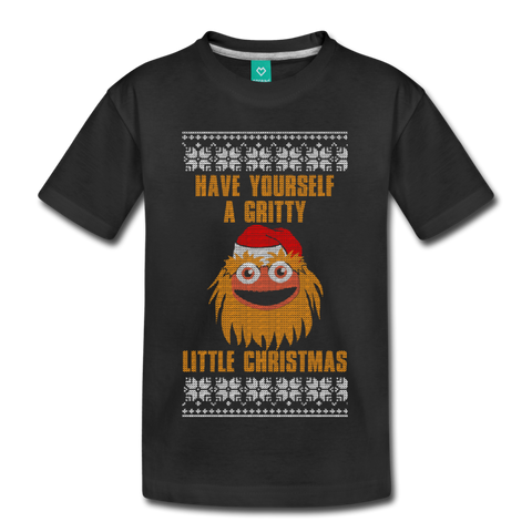 Have Yourself A Gritty Little Christmas - Kids' Premium T-Shirt - black