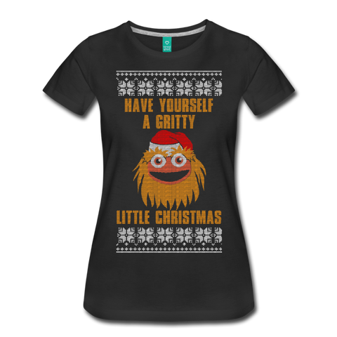 Have Yourself A Gritty Little Christmas - Women’s Premium T-Shirt - black