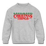 Christmas Things - Kids' Crewneck Sweatshirt - heather gray