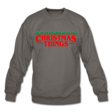 Christmas Things - Crewneck Sweatshirt - asphalt gray