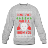 Bend Over and I'll Show You - Crewneck Sweatshirt - heather gray