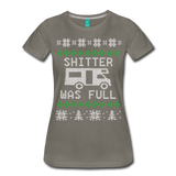 Shitter Was Full - Women’s Premium T-Shirt - asphalt gray