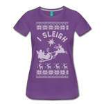 I Sleigh - Women’s Premium T-Shirt - purple