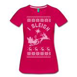 I Sleigh - Women’s Premium T-Shirt - dark pink