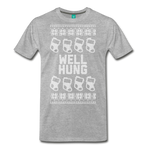 Well Hung - Men's Premium T-Shirt - heather gray