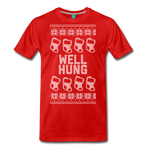 Well Hung - Men's Premium T-Shirt - red