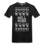 Well Hung - Men's Premium T-Shirt - charcoal gray