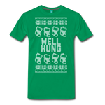 Well Hung - Men's Premium T-Shirt - kelly green