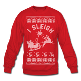 I Sleigh - Crewneck Sweatshirt - red