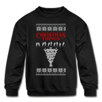 Christmas Things - Kids' Crewneck Sweatshirt - black