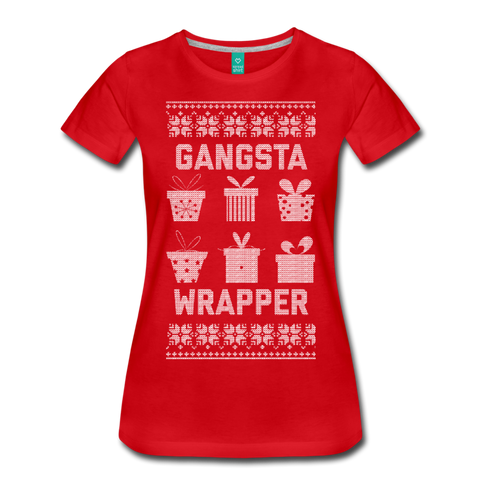 Gangsta Wrapper - Women’s Premium T-Shirt - red