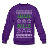 Amaze Balls - Crewneck Sweatshirt - purple