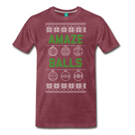 Amaze Balls - Men's Premium T-Shirt - heather burgundy