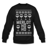 Merlot Ho Ho - Crewneck Sweatshirt - black