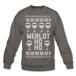 Merlot Ho Ho - Crewneck Sweatshirt - asphalt gray