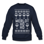 Merlot Ho Ho - Crewneck Sweatshirt - navy
