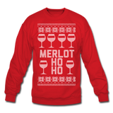 Merlot Ho Ho - Crewneck Sweatshirt - red