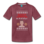 Eleven Days of Christmas - Toddler Premium T-Shirt - heather burgundy