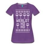 Merlot Ho Ho - Women’s Premium T-Shirt - purple
