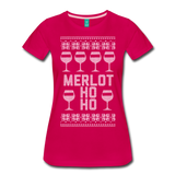 Merlot Ho Ho - Women’s Premium T-Shirt - dark pink