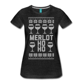 Merlot Ho Ho - Women’s Premium T-Shirt - charcoal gray