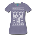 Merlot Ho Ho - Women’s Premium T-Shirt - washed violet