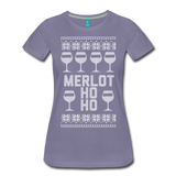 Merlot Ho Ho - Women’s Premium T-Shirt - washed violet
