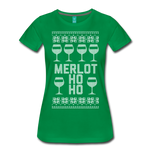 Merlot Ho Ho - Women’s Premium T-Shirt - kelly green
