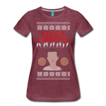 Eleven Days of Christmas - Women’s Premium T-Shirt - heather burgundy