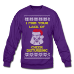 Lack of Cheer Disturbing - Crewneck Sweatshirt - purple