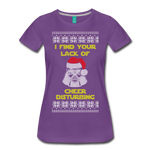 Lack of Cheer Disturbing - Women’s Premium T-Shirt - purple
