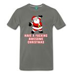 Have a Fucking Awesome Christmas - Men's Premium T-Shirt - asphalt gray