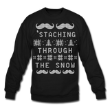 Staching Through the Snow - Crewneck Sweatshirt - black