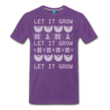 Let It Grow - Men's Premium T-Shirt - purple