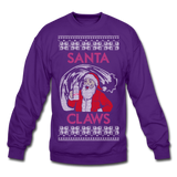 Santa Claws - Crewneck Sweatshirt - purple