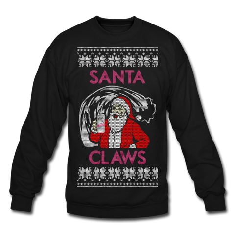 Santa Claws - Crewneck Sweatshirt - black