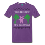 Fudge It's Christmas - Men's Premium T-Shirt - purple