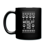 Merlot Ho Ho - Full Color Mug - black