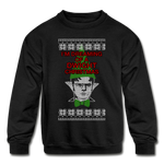 Dwight Christmas - Kids' Crewneck Sweatshirt - black