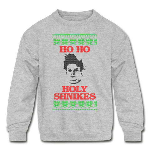 Ho Ho Holy Shnikes - Kids' Crewneck Sweatshirt - heather gray