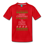 Merry Christmas Ya Filthy Animal - Toddler Premium T-Shirt - red