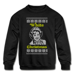 White Christmas - Kids' Crewneck Sweatshirt - black