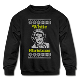 White Christmas - Kids' Crewneck Sweatshirt - black