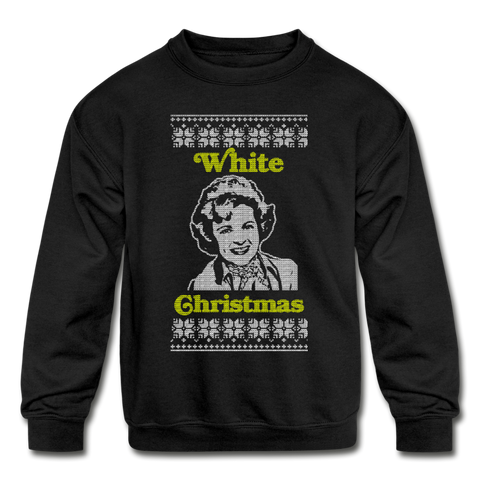 White Christmas - Kids' Crewneck Sweatshirt - black