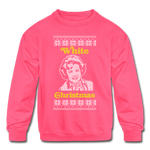 White Christmas - Kids' Crewneck Sweatshirt - neon pink