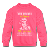 White Christmas - Kids' Crewneck Sweatshirt - neon pink