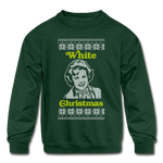 White Christmas - Kids' Crewneck Sweatshirt - forest green