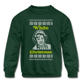 White Christmas - Kids' Crewneck Sweatshirt - forest green